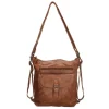 Hide & Stitches Paint Rock Backpack Shopper cognac