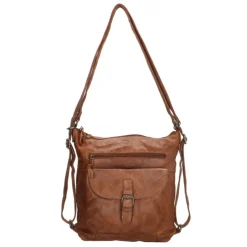 Hide & Stitches Paint Rock Backpack Shopper cognac