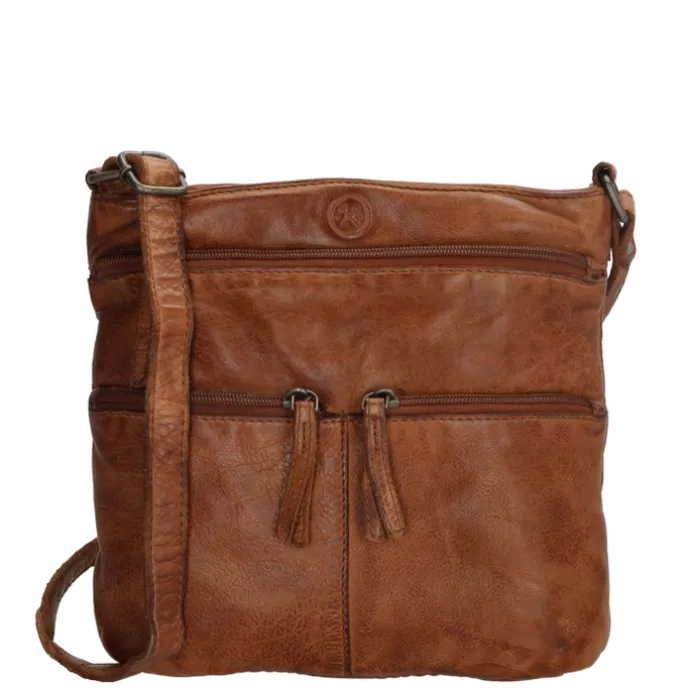 Hide & Stitches Paint Rock Shoulderbag High cognac