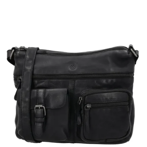Hide & Stitches Paint Rock Shoulderbag black