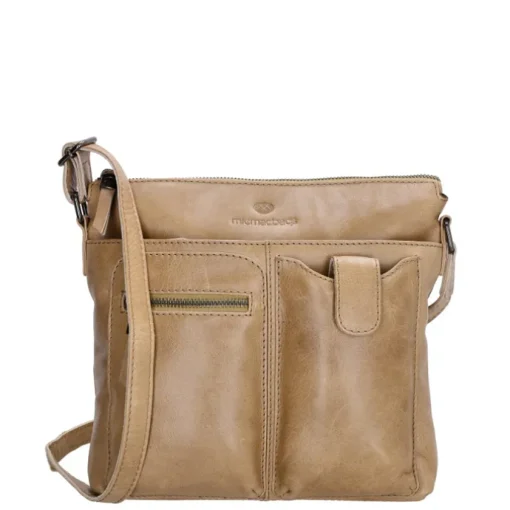Hide & Stitches Porto Schoudertas taupe