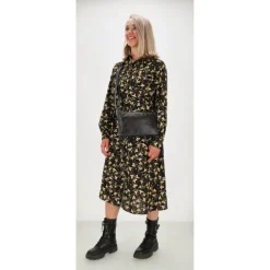 Hide & Stitches Porto Schoudertas III donker navy