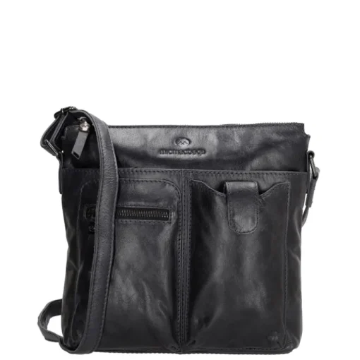 Hide & Stitches Porto Schoudertas donker navy