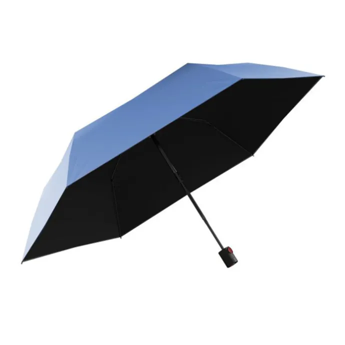 Knirps U.200 Ultra Light Duomatic Paraplu UV Protection blue with black coating