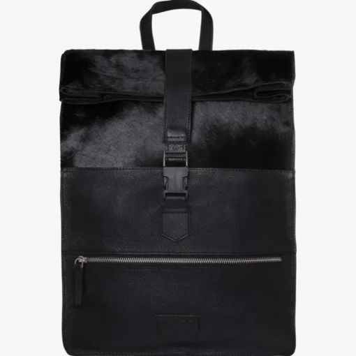 Mozz Gobi Diaper Backpack black cow