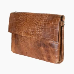 Mozz Luieretui Crossbody croco cognac