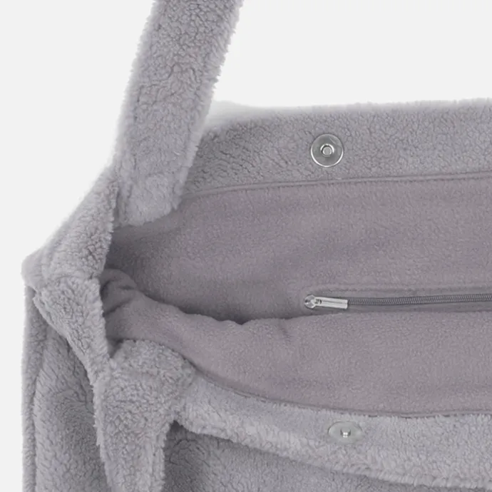 Mozz Mom Bag Teddy light grey