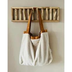 Mozz Mom Bag Teddy Suede beige