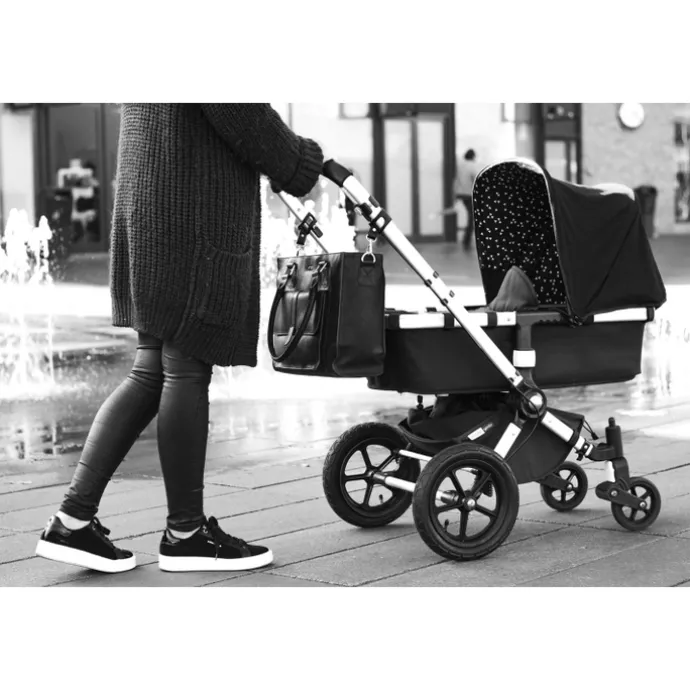 Mozz Vintage Pretty Pocket Diaper Bag black