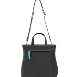 Mywalit Laguna Large Leather and Suede Shopper black