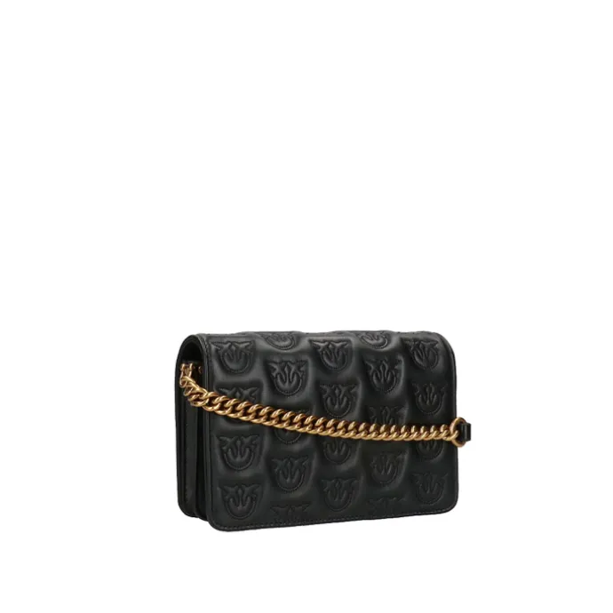 Pinko Love Click Mini Chevron black