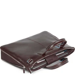 Piquadro Blue Square Expandable Slim Computer Bag 15.6