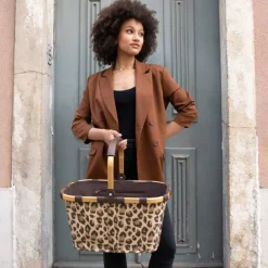 Reisenthel Shopping Carrybag frame leo macchiato