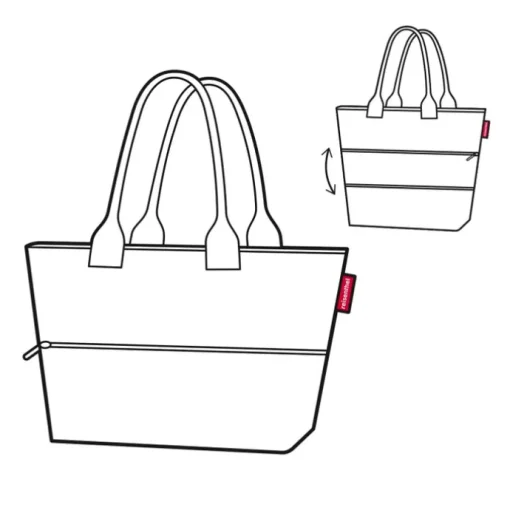 Reisenthel Shopping Shopper e1 herringbone sand