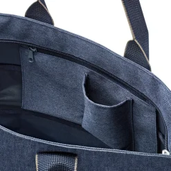 Reisenthel Shopping Shopper e1 herringbone dark blue