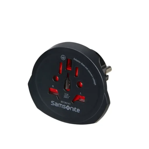 Samsonite Global Travel Accessories World To Europe Adaptor black