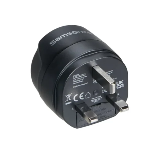 Samsonite Global Travel Accessories Europe To UK Adaptor black