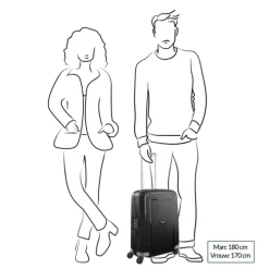 Samsonite S'Cure Spinner 55 + 75 Set black