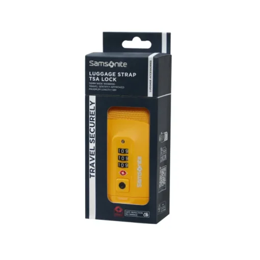 Samsonite TA Revolution Luggage Strap/TSA Lock yellow