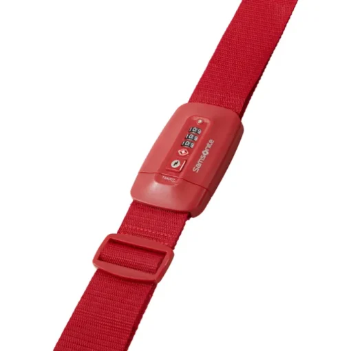 Samsonite TA Revolution Luggage Strap/TSA Lock red