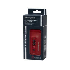 Samsonite TA Revolution Luggage Strap/TSA Lock red