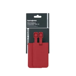 Samsonite TA Revolution Rectangle Luggage Tag X2 red