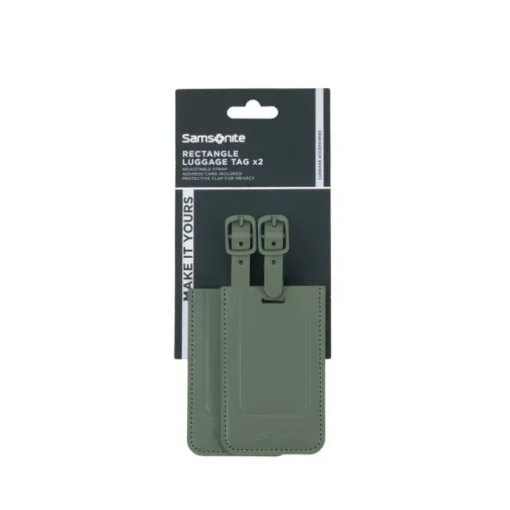 Samsonite TA Revolution Rectangle Luggage Tag X2 green