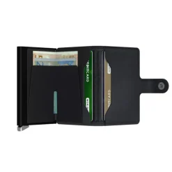 Secrid Miniwallet Portemonnee Emboss Lines black