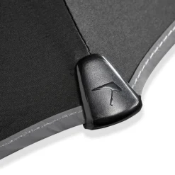 Senz Large Stick Stormparaplu black reflective