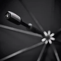 Senz Large Stick Stormparaplu black reflective