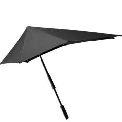Senz Large Stick Stormparaplu pure black