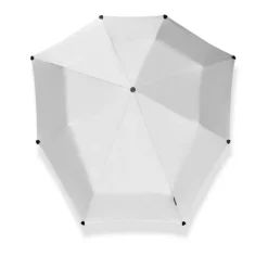 Senz Manual Opvouwbare Stormparaplu shiny silver