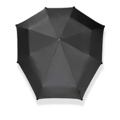 Senz Manual Opvouwbare Stormparaplu black reflective