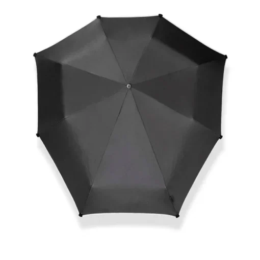 Senz Manual Opvouwbare Stormparaplu black reflective