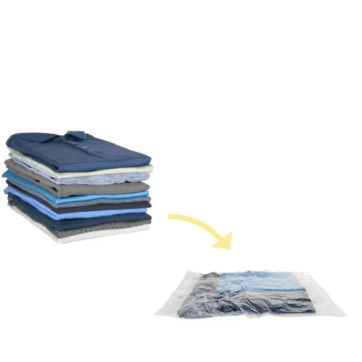 Travelbags Space Buddy Vacuümzakken Travelset 4-pcs transparant