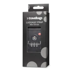 Travelbags Travel Accessories TSA Luggage Strap black