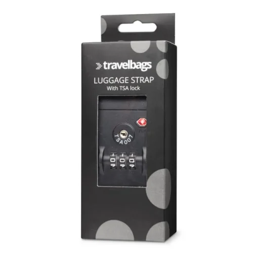 Travelbags Travel Accessories TSA Luggage Strap black