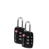 TravelBlue 2x TSA Combi Lock Set black