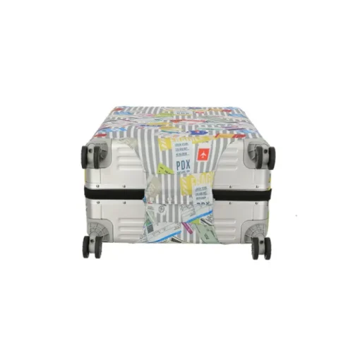 Travelite Accessoires Kofferhoes L tickets on blue/white
