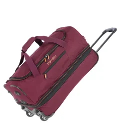Travelite Basics Wheeled Duffle 55 Expandable dark red