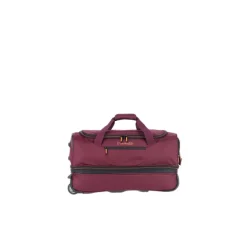 Travelite Basics Wheeled Duffle 55 Expandable dark red