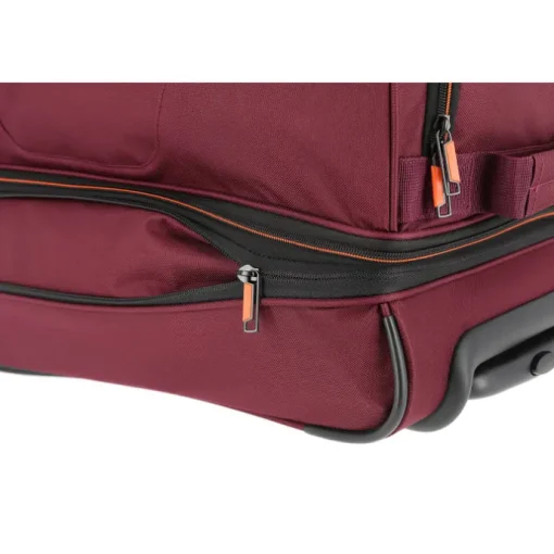 Travelite Basics Wheeled Duffle 55 Expandable dark red
