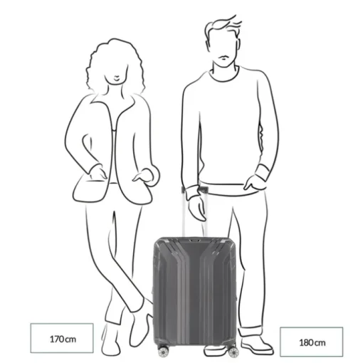 Travelite Elvaa 4 Wiel Trolley M Expandable black