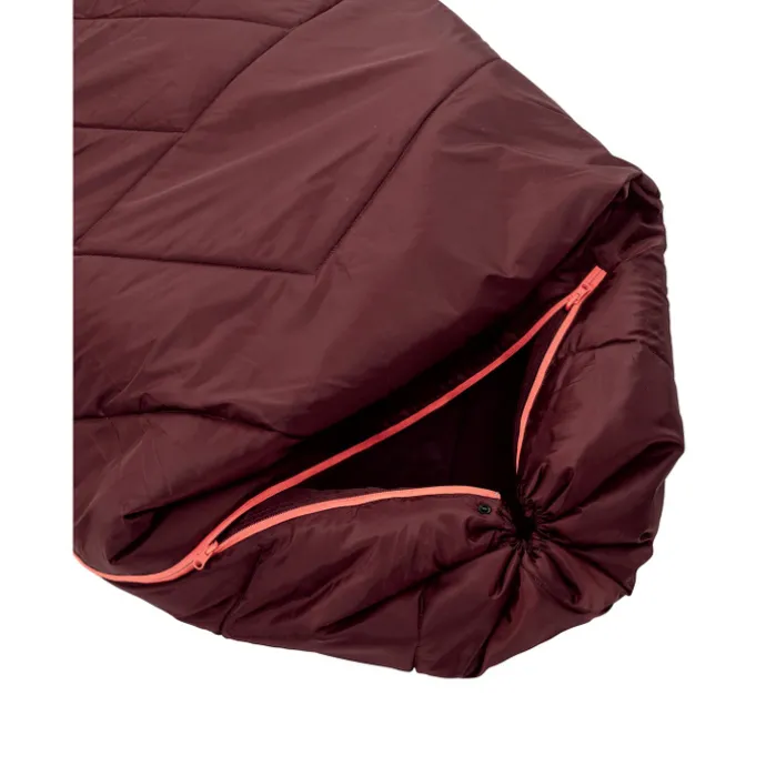 Vaude Navajo Sleepingbag 100 II SYN Zip Left dark cherry