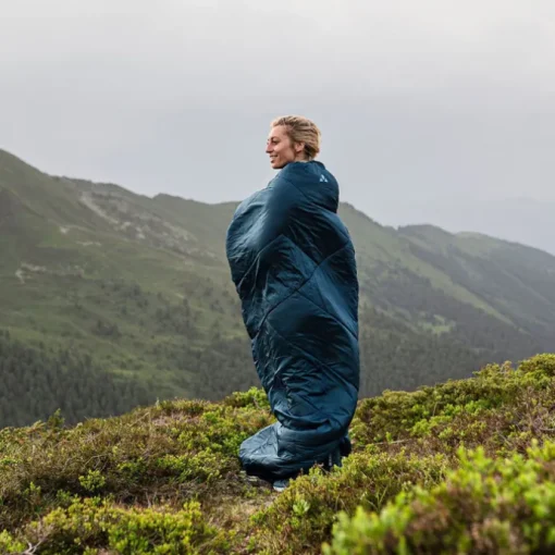 Vaude Sioux Sleepingbag 800 II SYN Zip Left baltic sea