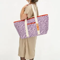 Zebra Trends Elise Beachbag lila zebra