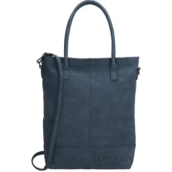 Zebra Trends Kartel Met Rits Shopper jeansblauw