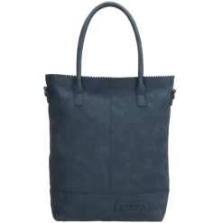 Zebra Trends Kartel Met Rits Shopper jeansblauw