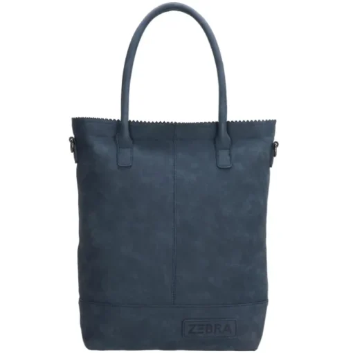 Zebra Trends Kartel Met Rits Shopper jeansblauw