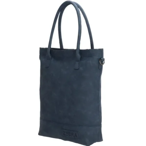 Zebra Trends Kartel Met Rits Shopper jeansblauw